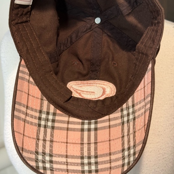 Vintage NFL Green Bay Packers Brown and Pink plaid Hat - Picture 3 of 5